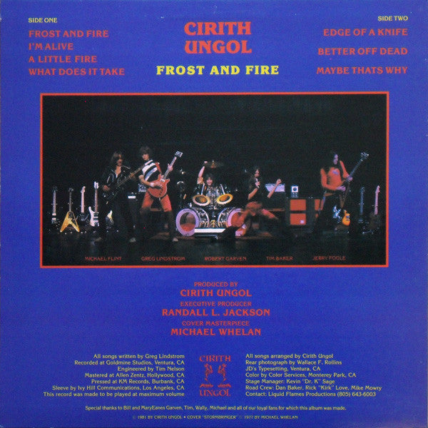 Cirith Ungol - Frost And Fire