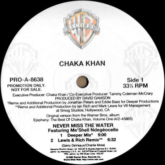 Chaka Khan - Never Miss The Water