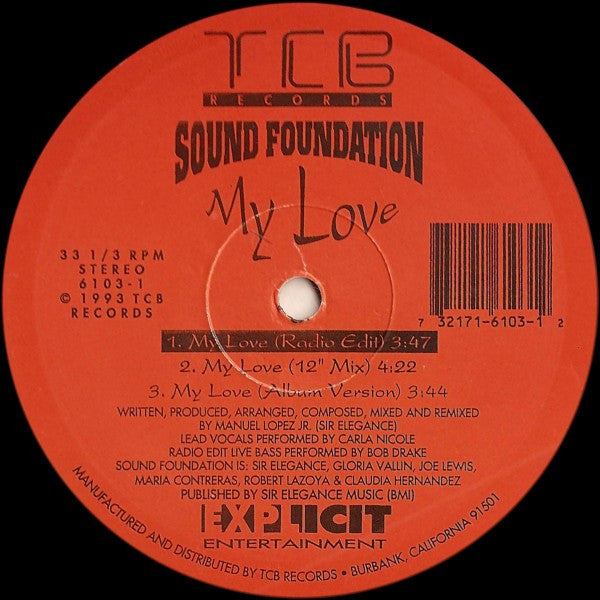 Sound Foundation (4) - Can U Feel It / My Love
