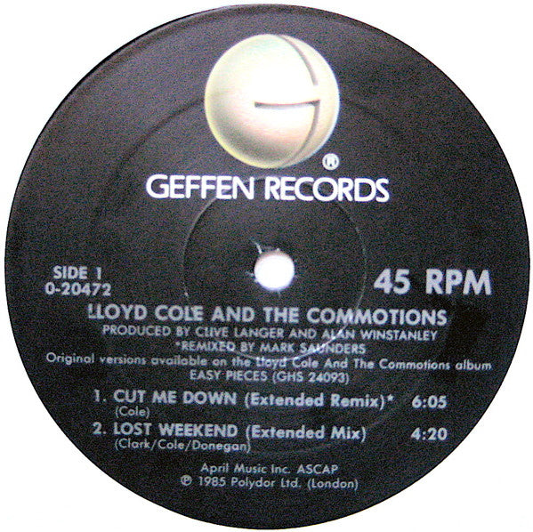 Lloyd Cole & The Commotions - Cut Me Down (Remix)