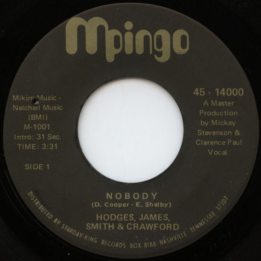 Hodges, James, Smith & Crawford - Nobody