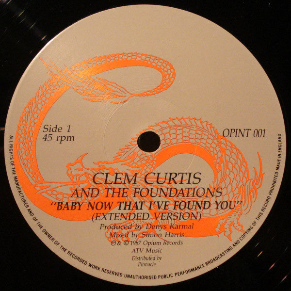 Clem Curtis & The Foundations - Baby Now That I've Found You