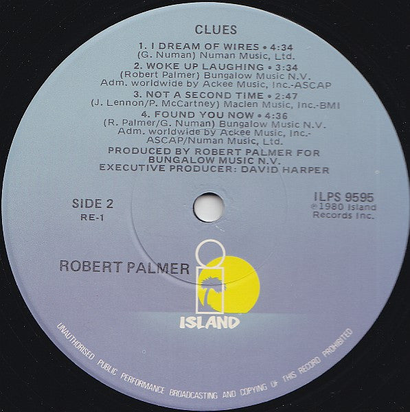 Robert Palmer - Clues