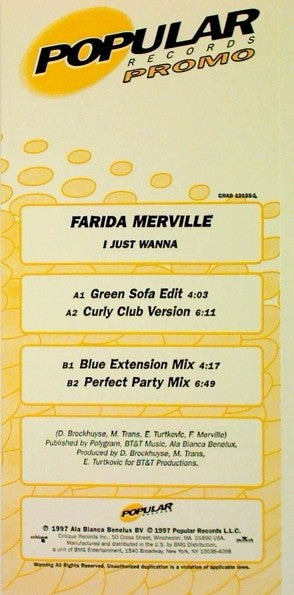 Farida Merville - I Just Wanna
