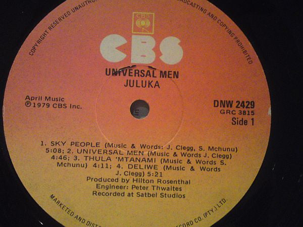 Juluka - Universal Men