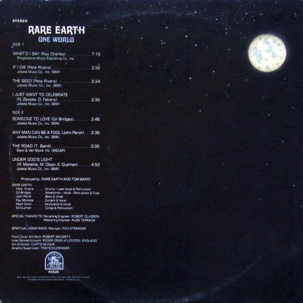 Rare Earth - One World