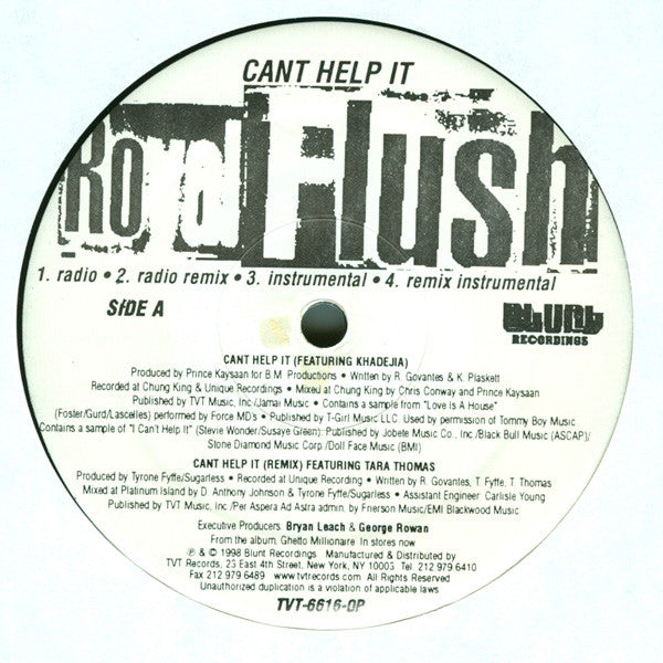 Royal Flush - Can't Help It (Remix) / What A Shame