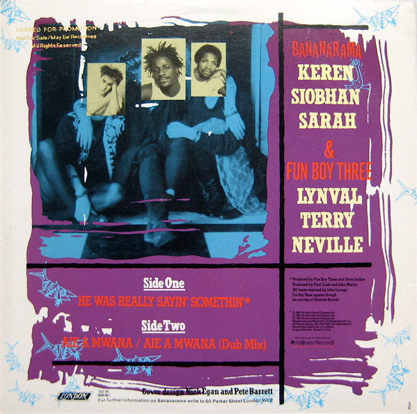 Bananarama - Really Sayin' Somethin' / Aie A Mwana