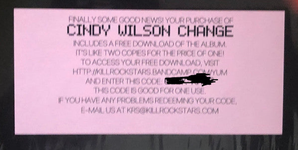 Cindy Wilson - Change