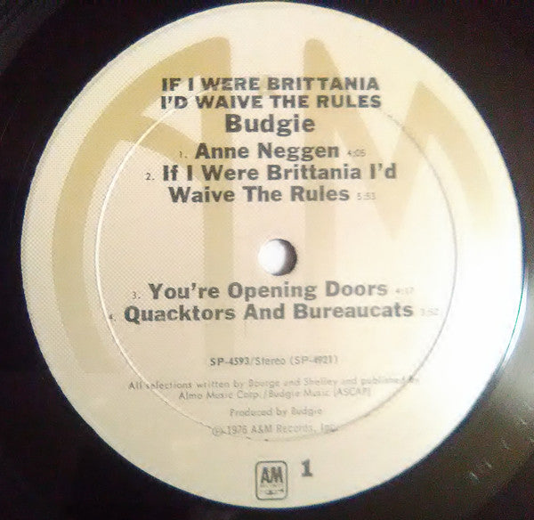 Budgie - If I Were Brittannia I'd Waive The Rules