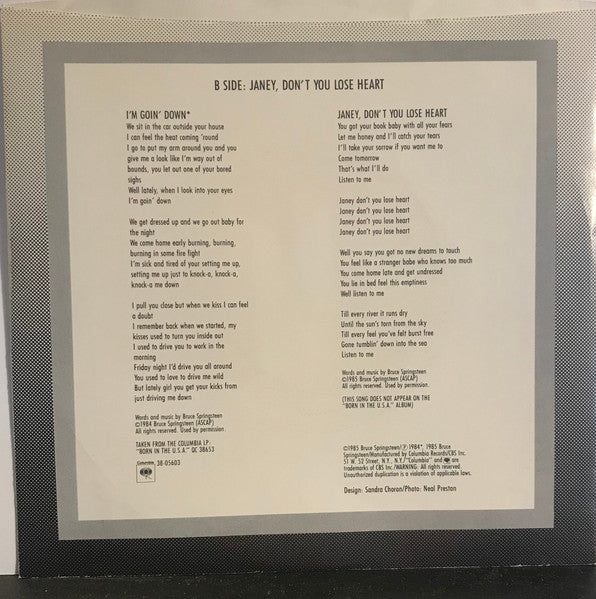 Bruce Springsteen - I'm Goin' Down