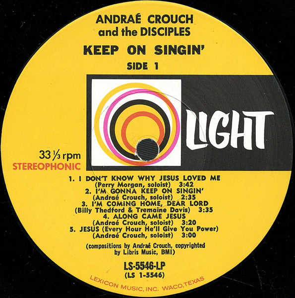 Andraé Crouch & The Disciples - Keep On Singin'