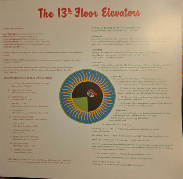 13th Floor Elevators - The Psychedelic Sounds Of The 13th Floor Elevators