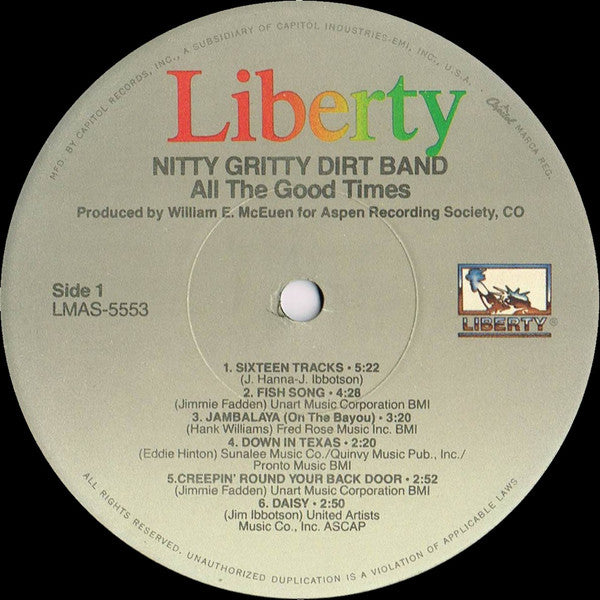 Nitty Gritty Dirt Band - All The Good Times