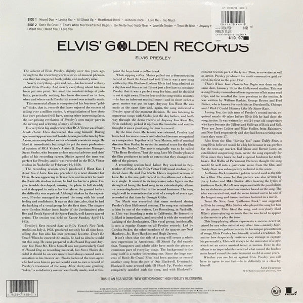 Elvis Presley - Elvis' Golden Records