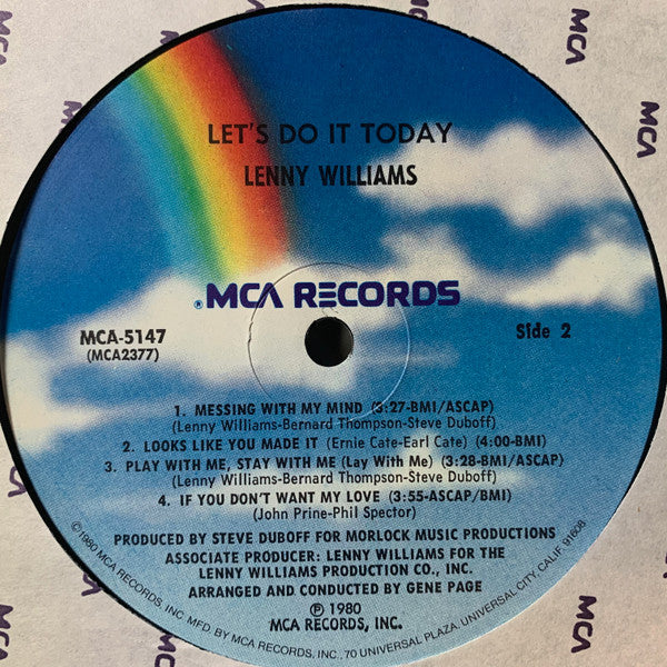 Lenny Williams - Let's Do It Today