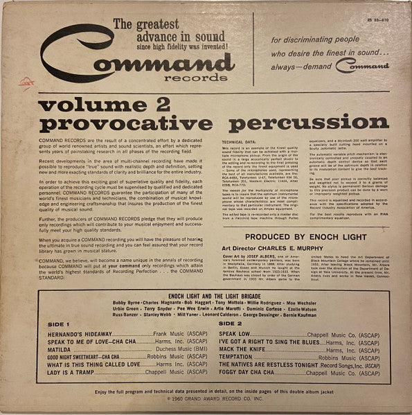 Enoch Light And The Light Brigade - Provocative Percussion Volume 2