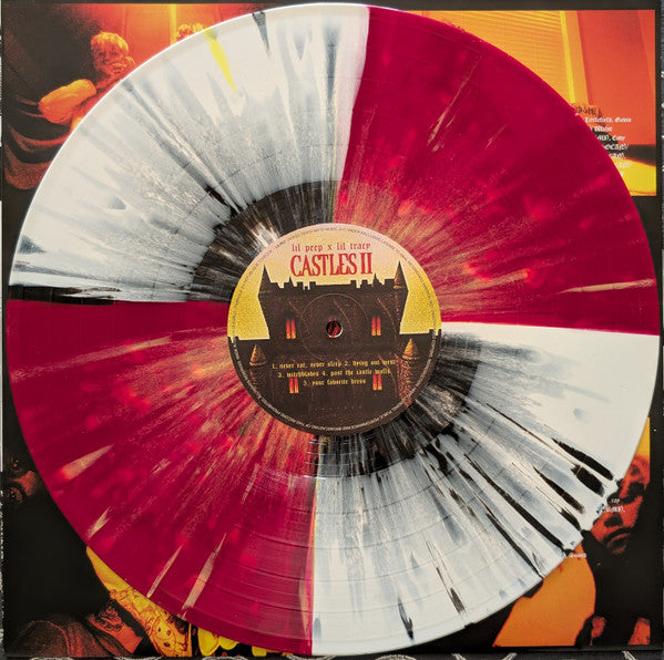 Lil Peep x Lil Tracy - Castles I / Castles II [9th Anniversary Edition, Quad-Split Red/Yellow Splatter & White/Black Splatter]