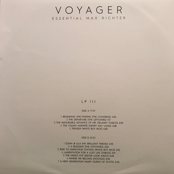 Voyager: Essential Max Richter