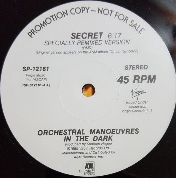 Orchestral Manoeuvres In The Dark - Secret (Specially Remixed Version)