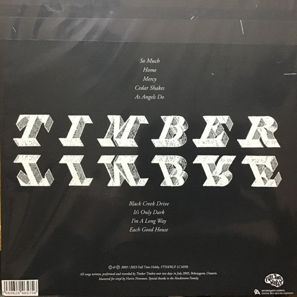 Timber Timbre - Cedar Shakes [CLEAR VINYL]