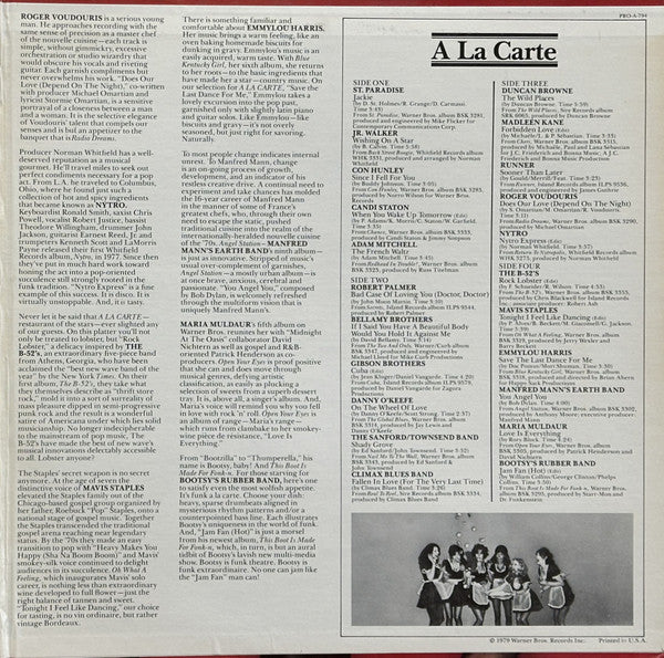 Various - A La Carte