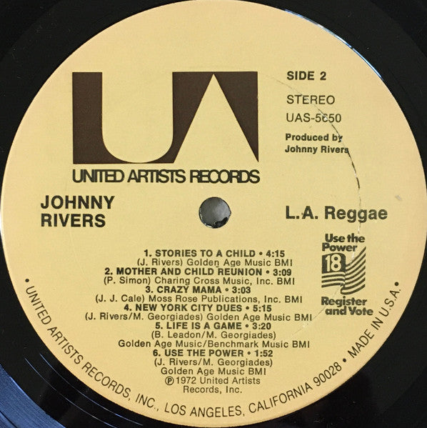 Johnny Rivers - L.A. Reggae