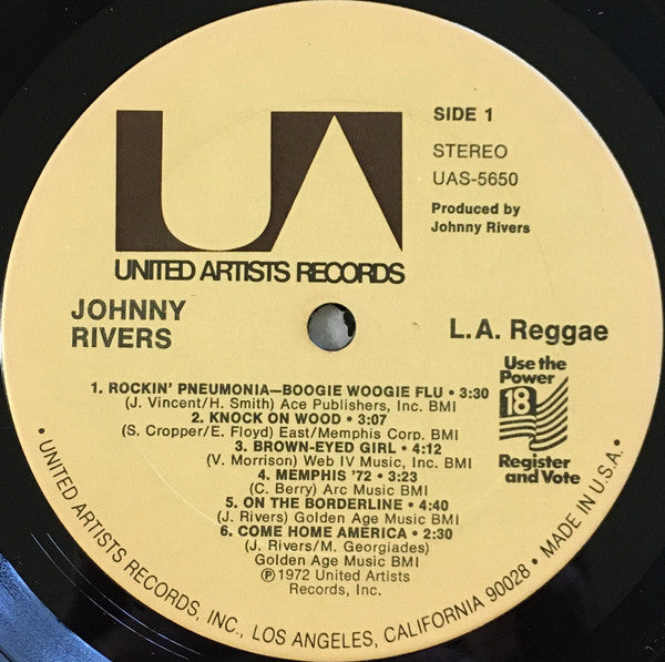 Johnny Rivers - L.A. Reggae