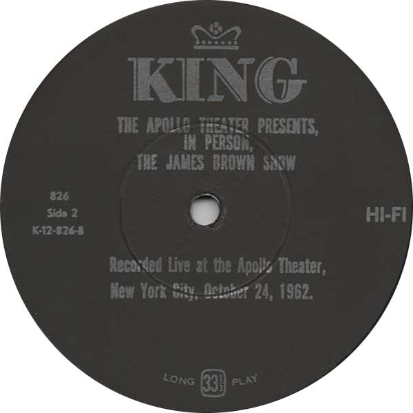 James Brown - Live At The Apollo (The Apollo Theater Presents In Person! The James Brown Show)