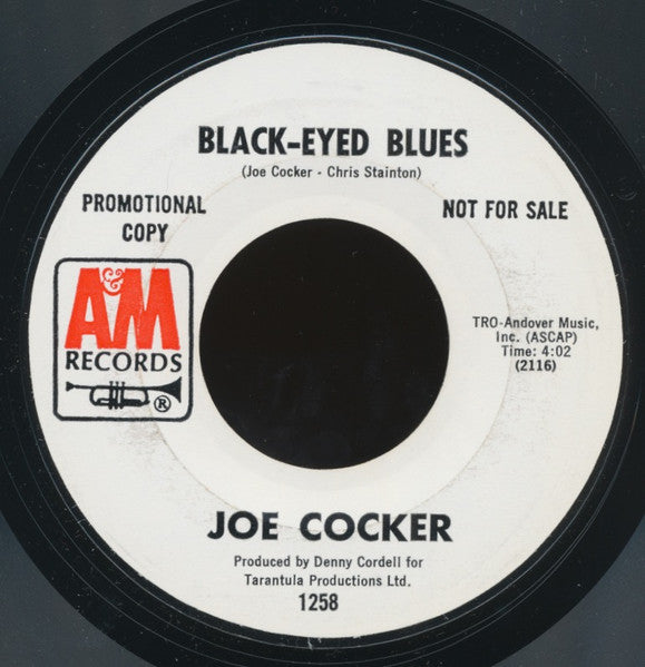 Joe Cocker - Black-Eyed Blues [WHITE LABEL PROMO]