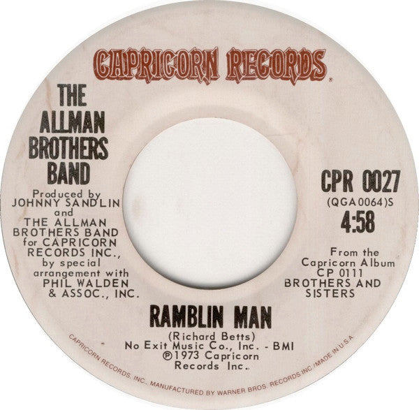 The Allman Brothers Band - Ramblin Man