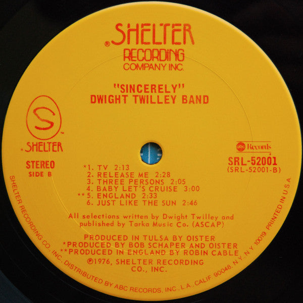 Dwight Twilley Band - Sincerely