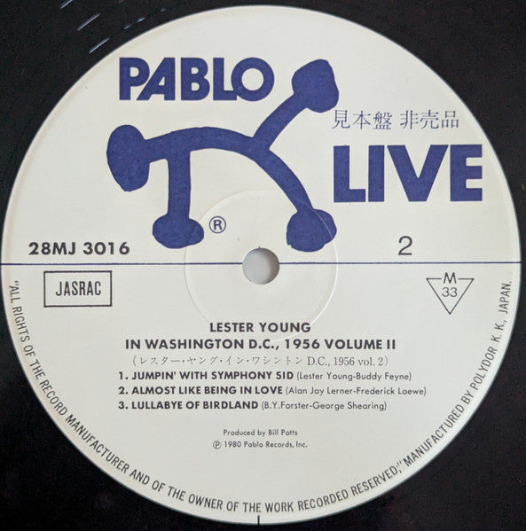 Lester Young - "Prez" Vol. II