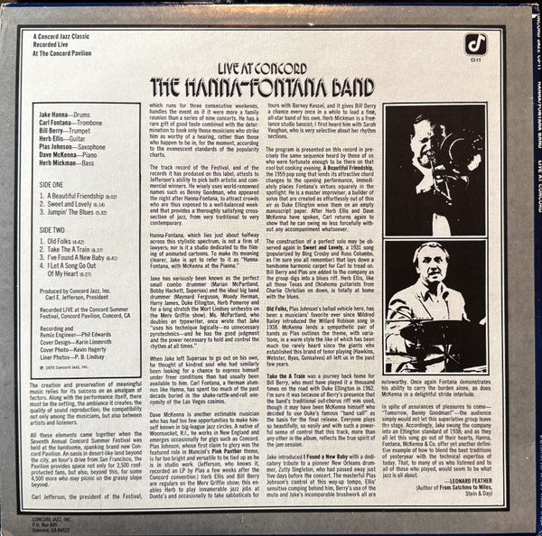 The Hanna-Fontana Band - Live At Concord