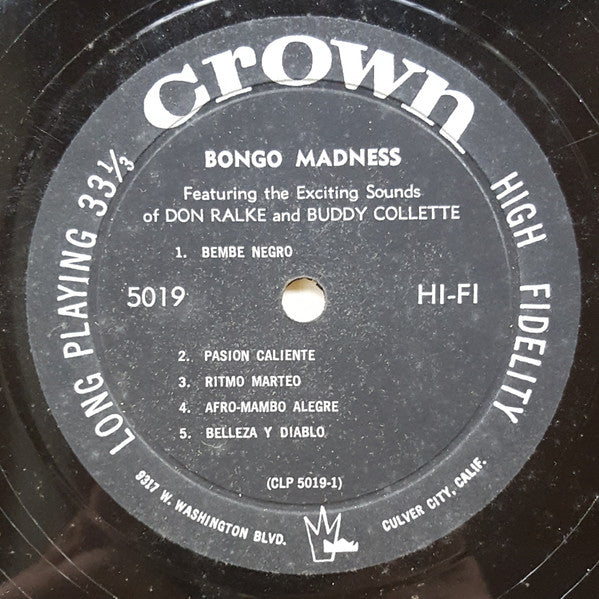 Bongo Madness - Exciting Sounds Presented By Don Ralke