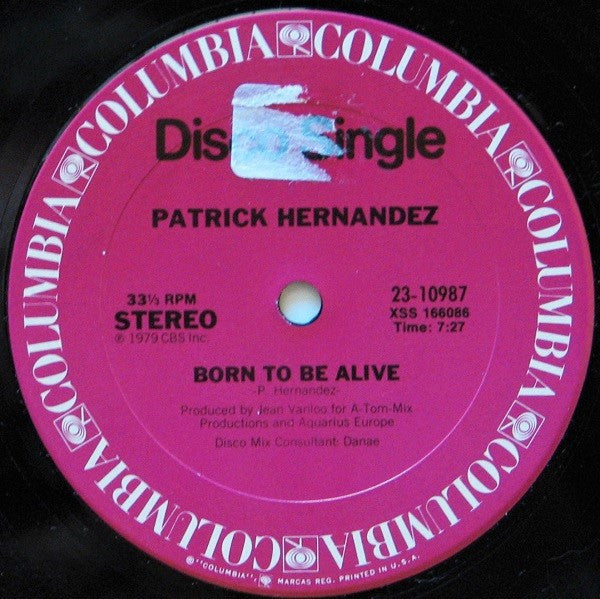 Patrick Hernandez - Born To Be Alive
