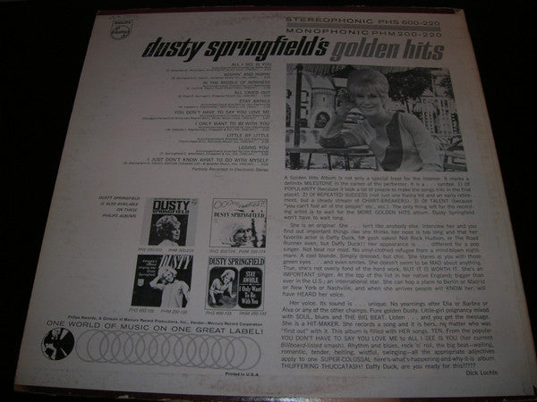Dusty Springfield's Golden Hits