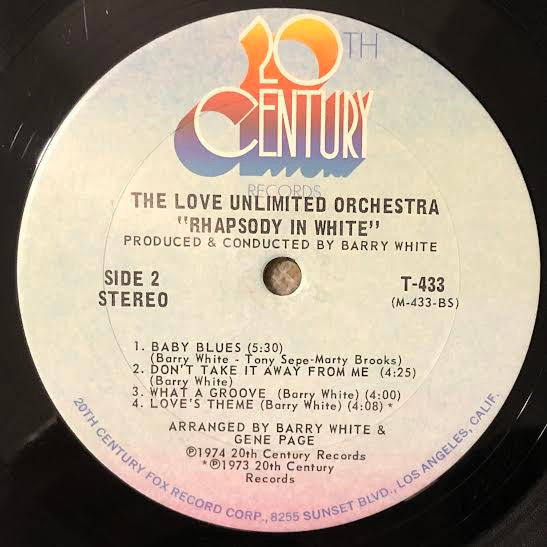 Love Unlimited Orchestra - Rhapsody In White