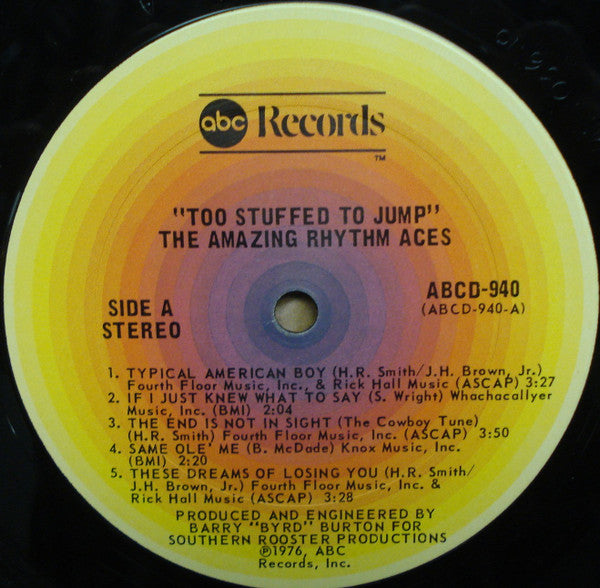 The Amazing Rhythm Aces - Too Stuffed To Jump