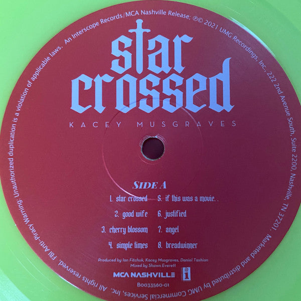 Kacey Musgraves - Star-Crossed [YELLOW VINYL]
