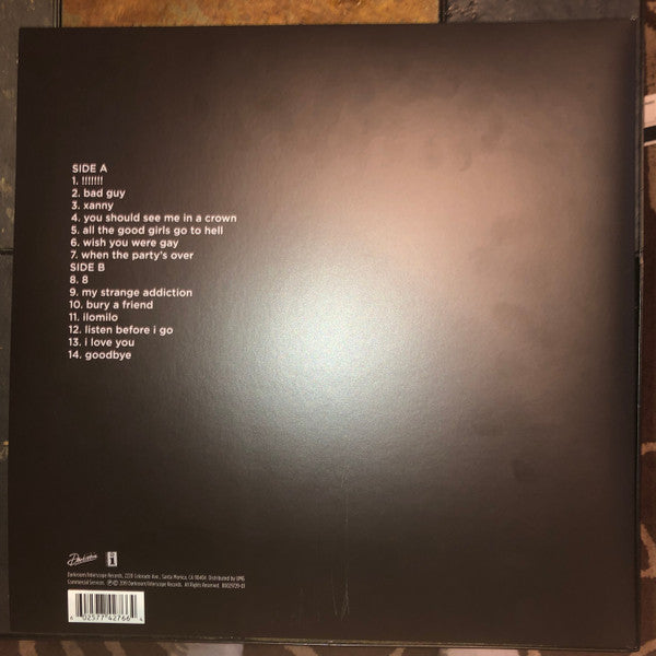 Billie Eilish - When We All Fall Asleep, Where Do We Go? [PALE YELLOW]