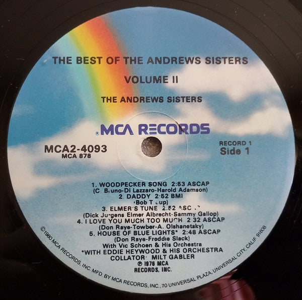 The Best Of The Andrews Sisters Vol. II