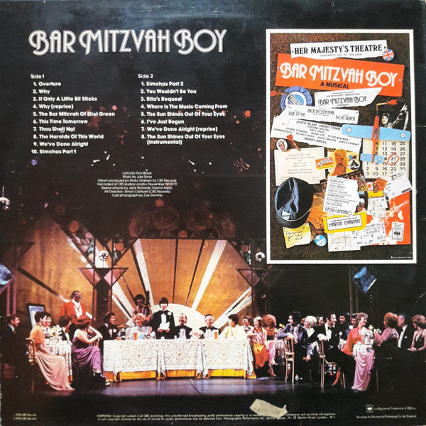 "Bar Mitzvah Boy: A Musical" Original London Cast - Bar Mitzvah Boy: A Musical