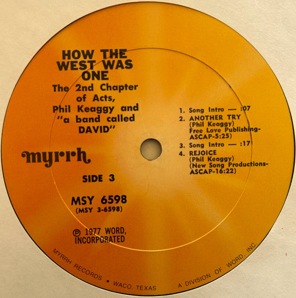 2nd Chapter Of Acts - How The West Was One