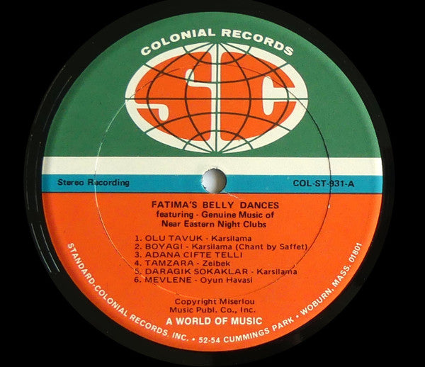 Various - Fatima's Belly Dances