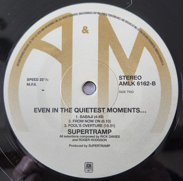 Supertramp - Even In The Quietest Moments...