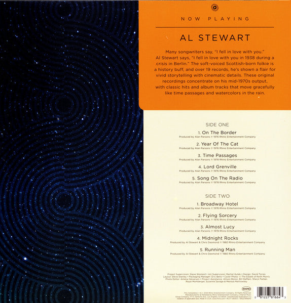 Al Stewart - Now Playing [SEA BLUE VINYL]