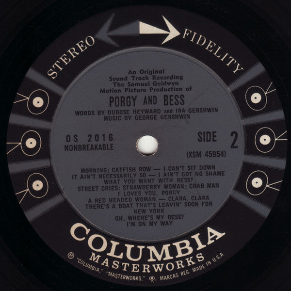 George Gershwin - The Samuel Goldwyn Motion Picture Production Of Porgy And Bess (An Original Sound Track Recording)