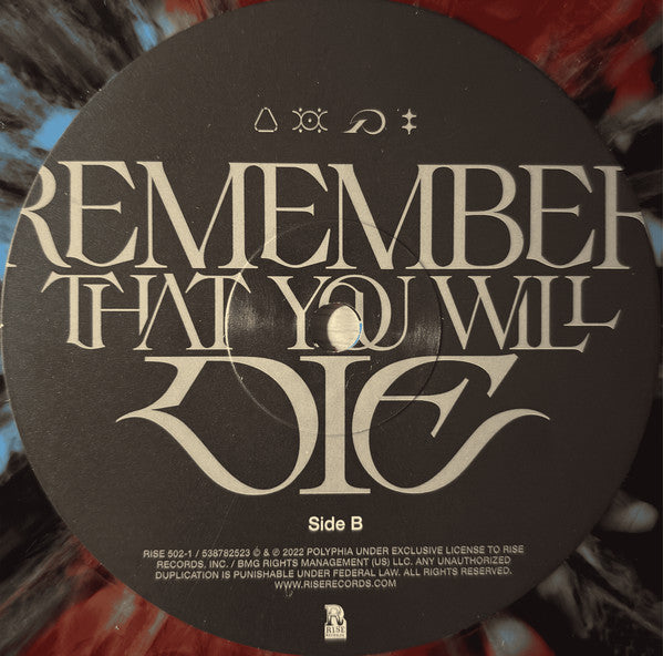 Polyphia - Remember That You Will Die [Red & Black Ice Quad w/ Blue Splatter]