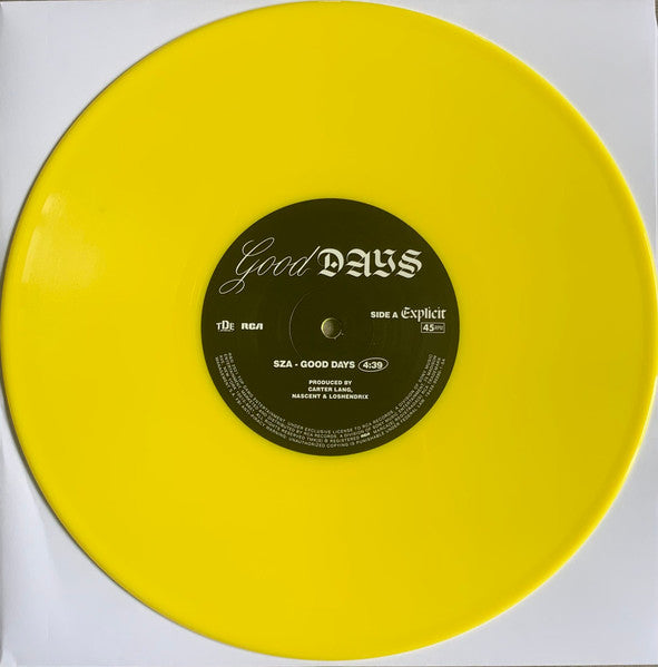 SZA (2) - Good Days (10" YELLOW VINYL)